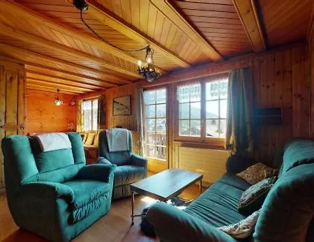 Alpesi faház Spacious Chalet In Vercorin, Overlooking The Rhone Valley *